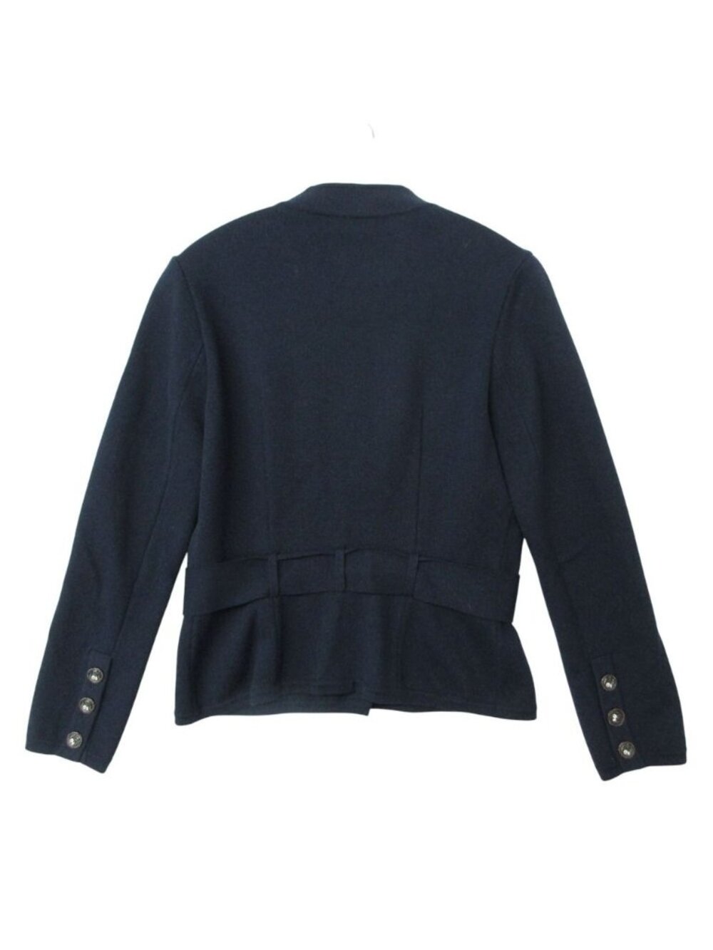 Chanel Cardigan Knit Jacket Elephant Button CC Logo Paris Bombay Metier